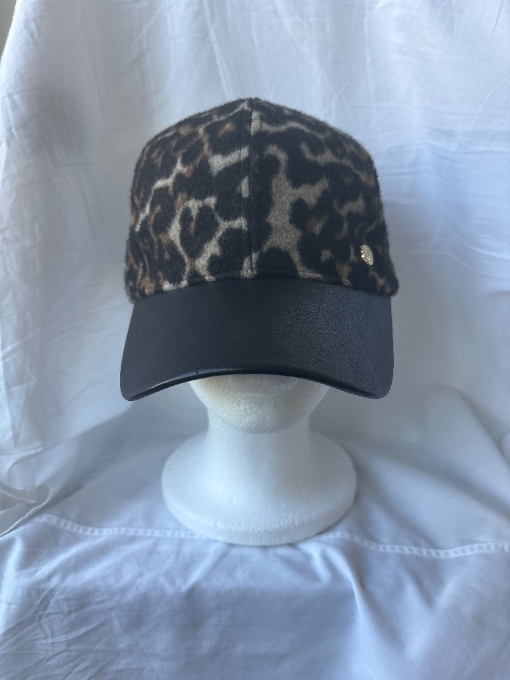 Vince Camuto Wool and Leather baseball cap.